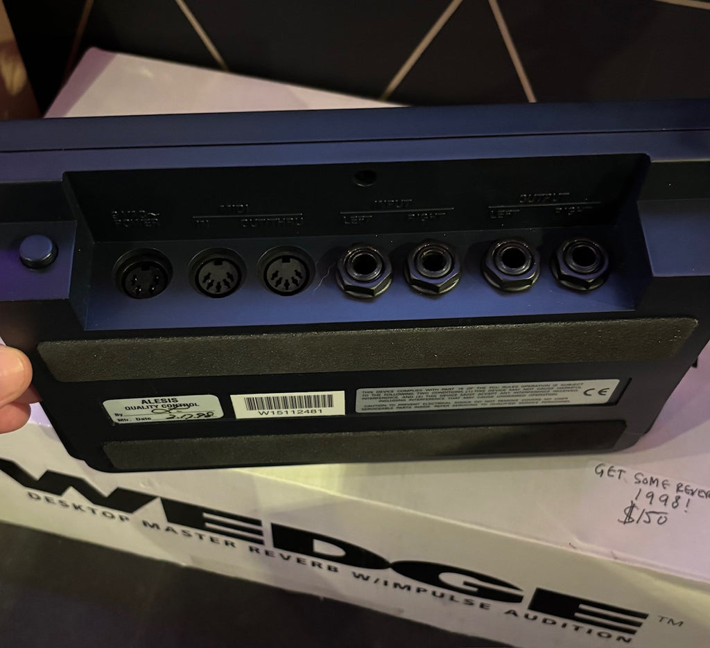 Back of Alesis Wedge Reverb Unit