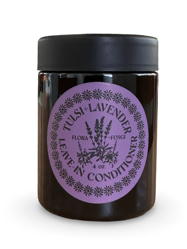 Flora + Fungi Tulsi Basil + Lavender Leave In Conditioner