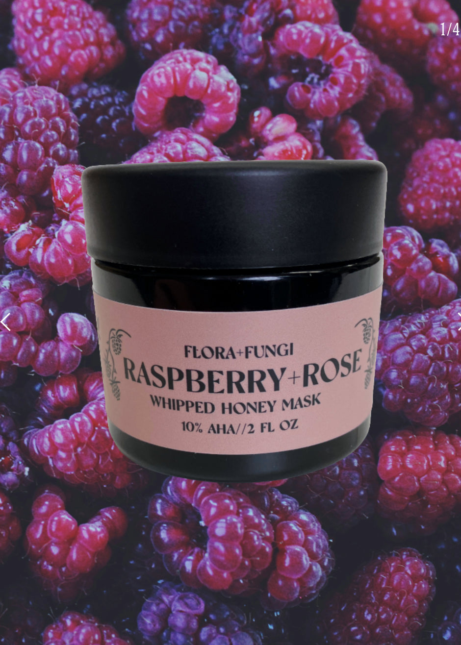 Flora + Fungi Raspberry + Rose Whipped Honey Mask