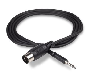 HOSA 3.5mm TRS Type A to MIDI 5-pin Cable 4.5 ft