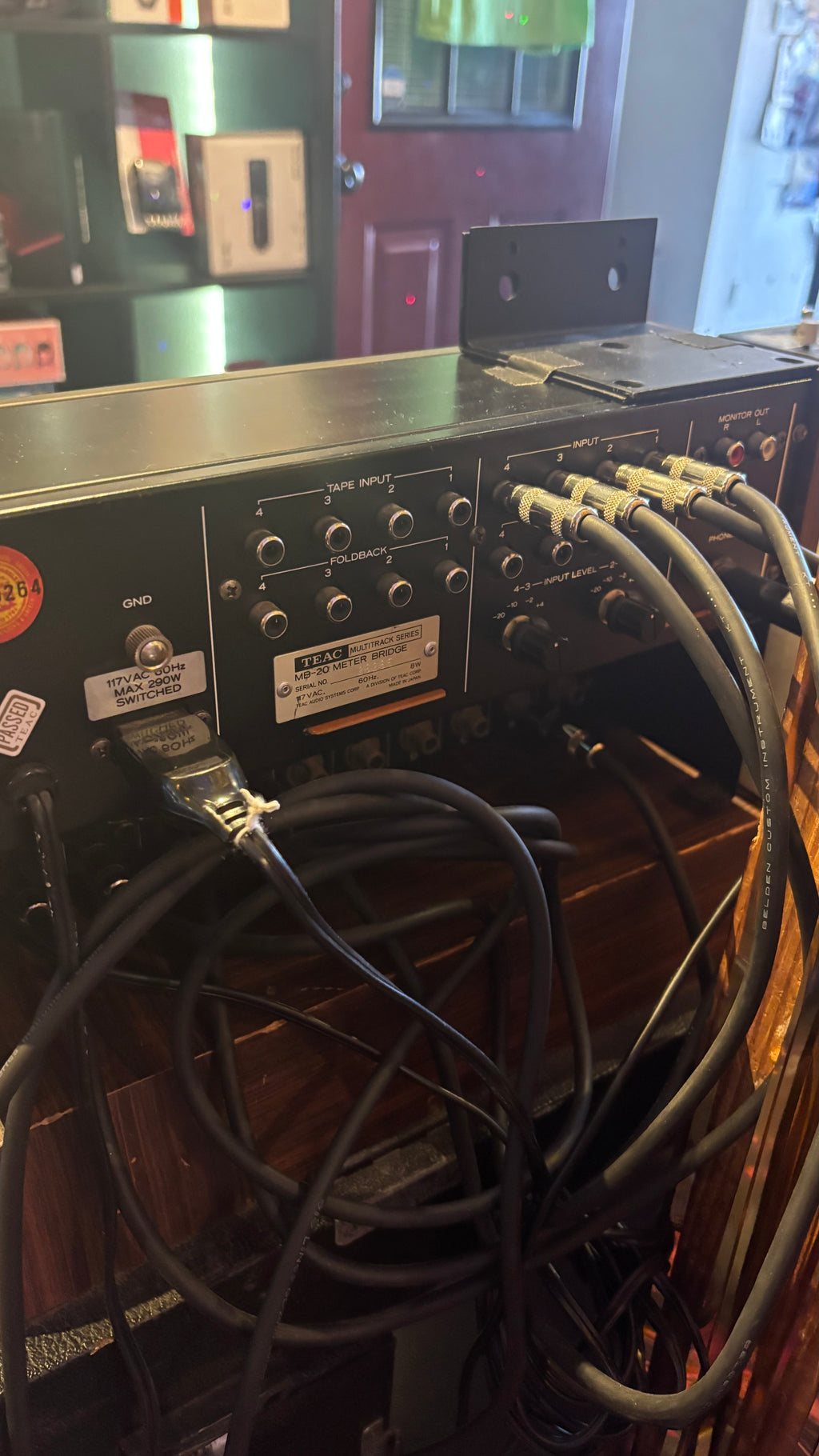 TEAC Model 2 4 channel Mixer and MB-20 Meter bridge USED